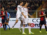 Bóng đá anh, ngoại hạng anh, lịch thi đấu euro 2012, Hạ Genoa 2-0, Milan tạm leo lên đầu bảng